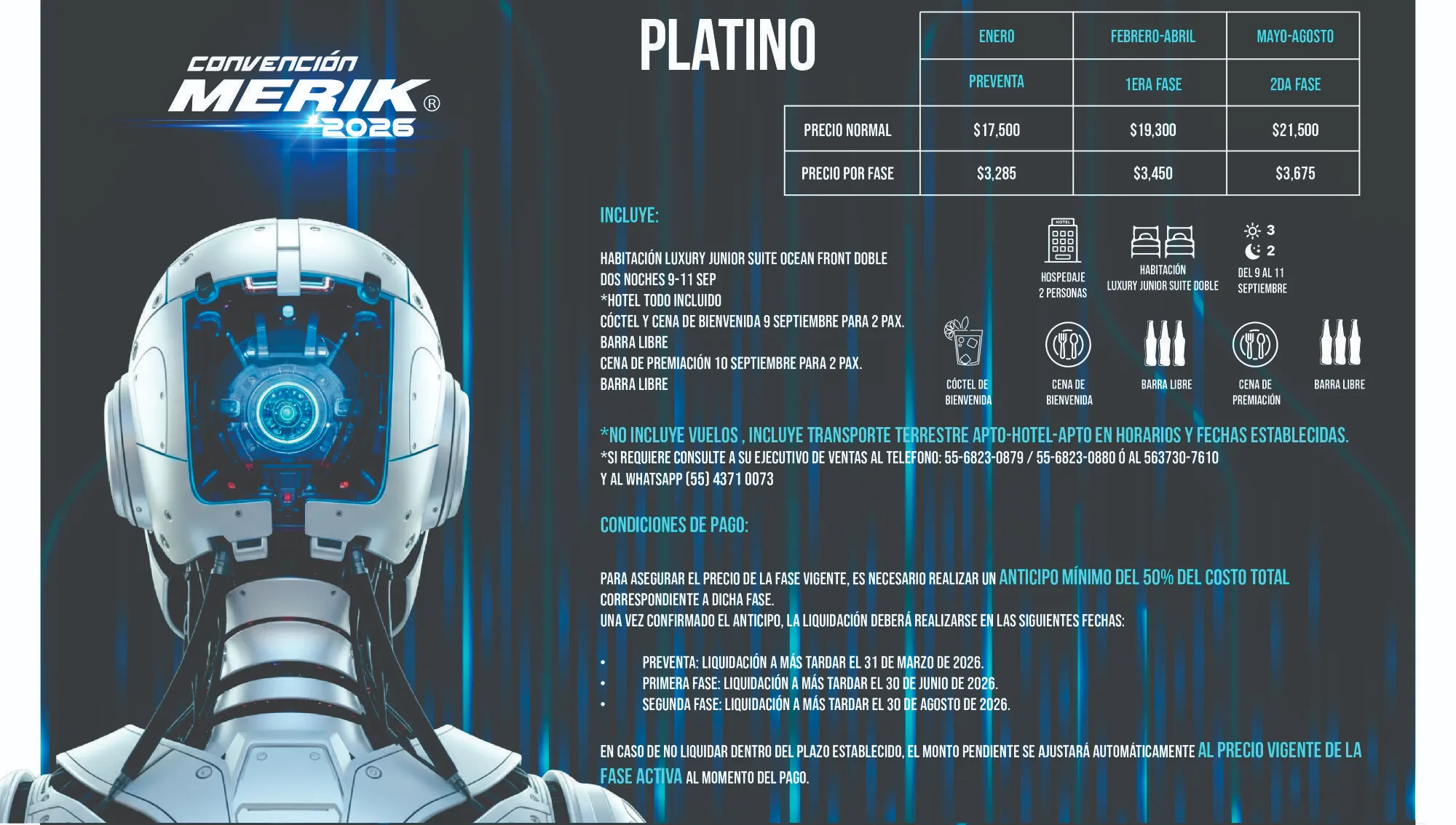 Platino – Convención Merik 2026